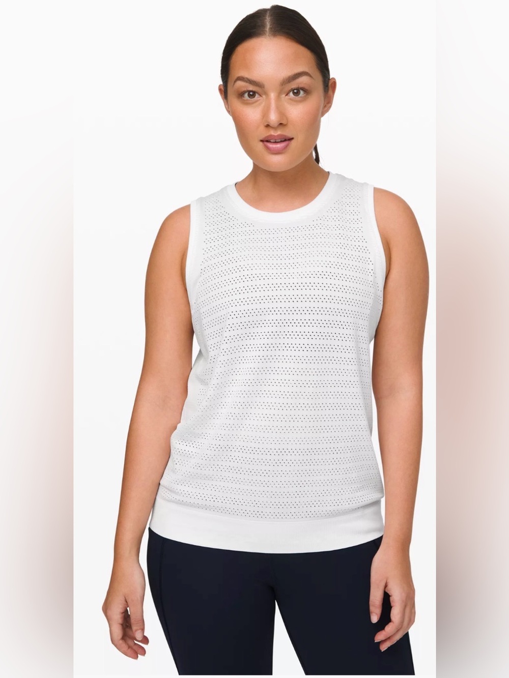 lululemon Women's Breeze By Muscle Squad Tank Top in White Size 6 - P37